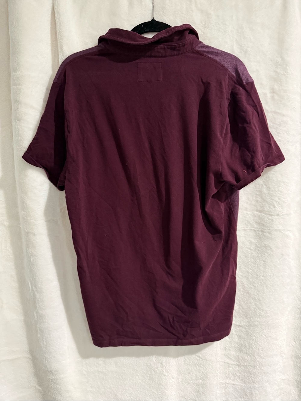 Express Men’s Burgundy Plum Polo with Chest Pocket - Picture 3 of 3